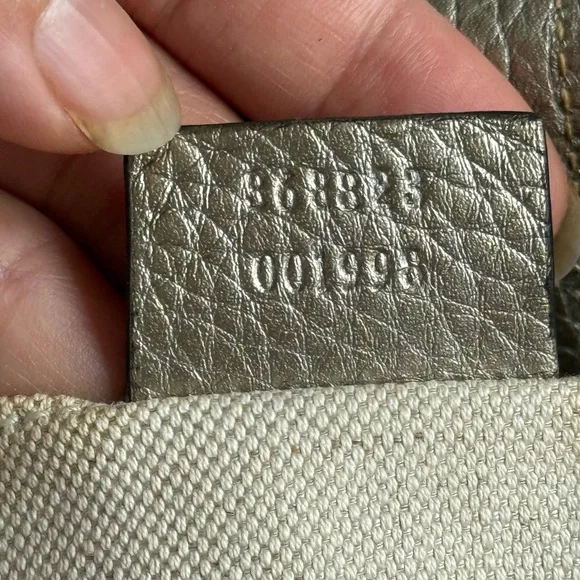 Gucci Metallic Bamboo-Handle Crossbody Bag